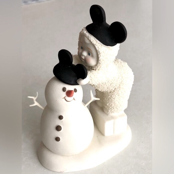 ❤️HP❤️Vintage Department 56 Snowbabies “Be Like Mickey Too” - Picture 1 of 7
